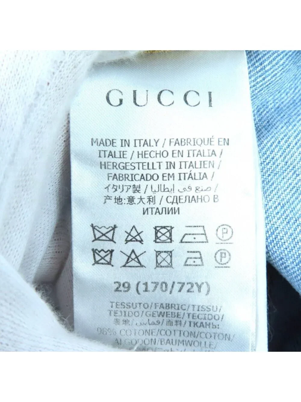 Gucci Disney Cotton Logo Leather Patch Mickey